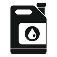 vector simple de icono de bote de aceite. clima de la tierra