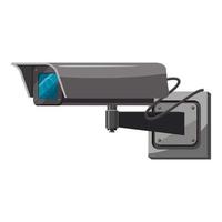 Security camera icon, cartoon style vector