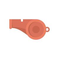 Running whistle icon flat isolated vector