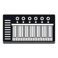 Electronic synth icon, simple style vector