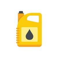 Oil canister icon flat isolated vector