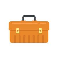 Car service tool box icon flat isolated vector