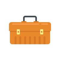 Car service tool box icon flat isolated vector