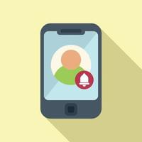 Smartphone subscription icon flat vector. Service model vector