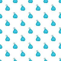 Garbage bag pattern, cartoon style vector