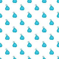 Garbage bag pattern, cartoon style vector