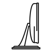 Monitor screen icon outline vector. Pc display vector