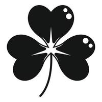 Decorative clover icon simple vector. Irish luck vector