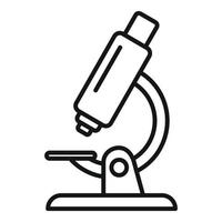 Expertise microscope icon outline vector. Control work vector