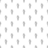 Bitten ice cream pattern, simple style vector