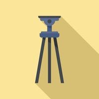 Carbon tripod icon flat vector. Smartphone photo stand vector