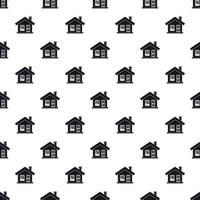 House with chimney pattern, simple style vector