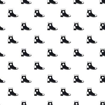 Female boot pattern, simple style vector