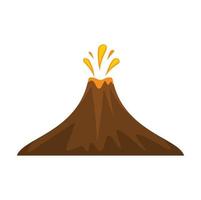 Peru volcano icon flat isolated vector