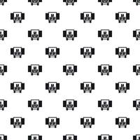 Cargo truck with load pattern, simple style vector