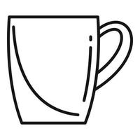 Mocha mug icon outline vector. Hot tea vector