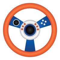 Steering wheel joystick icon cartoon vector. Game control vector