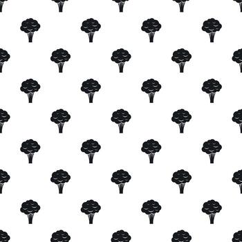 Broccoli pattern, simple style vector