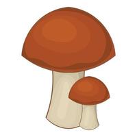 Mushroom icon, cartoon style vector