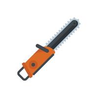 Building chainsaw icon flat isolated vector