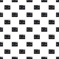 Code window pattern, simple style vector