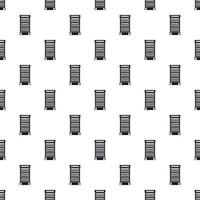 Fridge with drinks pattern, simple style vector