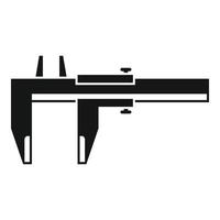 Engineering caliper icon simple vector. Calliper vernier vector