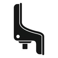 vector simple del icono del asiento. bicicleta infantil