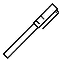 Pen tool icon outline vector. Ink nib vector