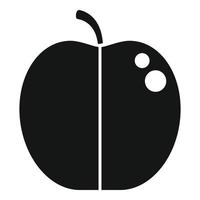 Gmo apple icon simple vector. Chemistry test vector