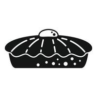 Thanksgiving apple pie icon simple vector. Cake dessert vector