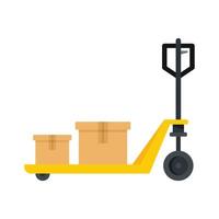 Lift cart icon flat isolated vector