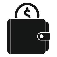 Money wallet icon simple vector. Charity donate vector