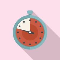 Second stopwatch icon flat vector. Watch timer vector