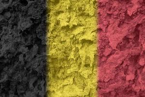 Belgian flag texture as background photo