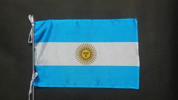 textura de la bandera argentina como fondo foto