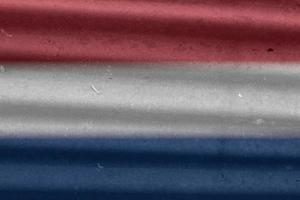 netherlands flag texture as background photo