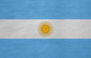 textura de la bandera argentina como fondo foto