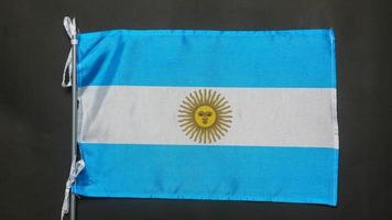 textura de la bandera argentina como fondo foto