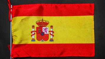 la textura de la bandera española como fondo foto