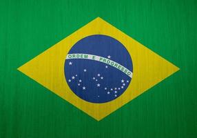 textura de la bandera brasileña como fondo foto