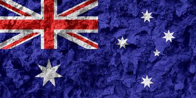 textura de la bandera australiana como fondo foto