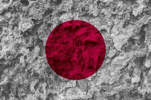 textura de bandera japonesa como fondo foto