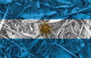 textura de la bandera argentina como fondo foto
