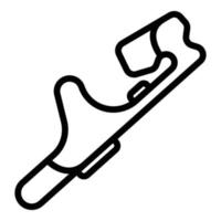 International racetrack icon outline vector. Start circuit vector