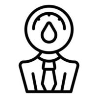 Business skill icon outline vector. Career courage vector