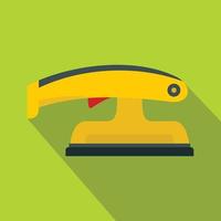 Fret saw icon, flat style vector