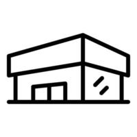 Mall store icon outline vector. Building center vector