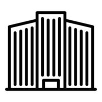 Department building icon outline vector. Modern center vector