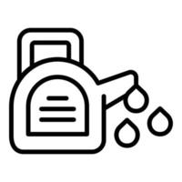 Car oil fill icon outline vector. Auto motor vector